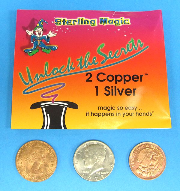 2 copper and 1 silver coin transposition