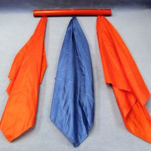 Acrobatic Silks (Red Pole With Red and Blue Silks)