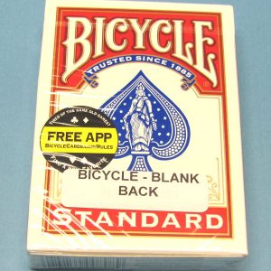 Blank Back Deck Bicycle Red Card Case