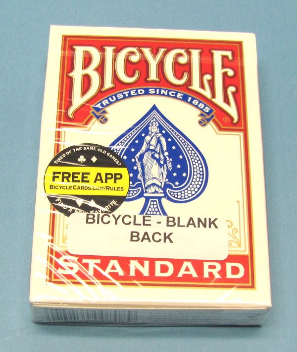 Blank Back Deck Bicycle Red Card Case