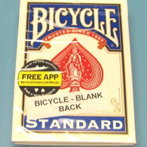 Blank Back Deck Bicycle Blue Case