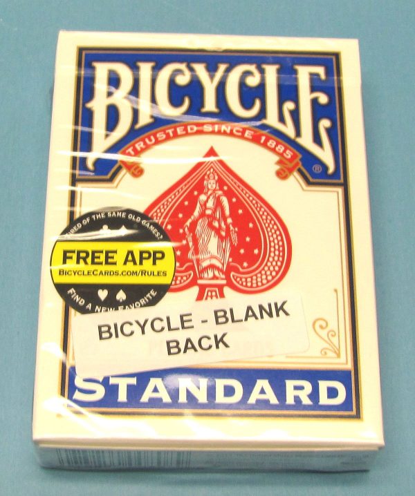 Blank Back Deck Bicycle Blue Case