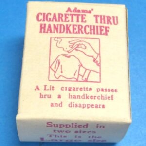 vintage adams' cigarette thru handkerchief in box (large)