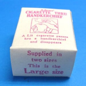 vintage adams' cigarette thru handkerchief in box (large)