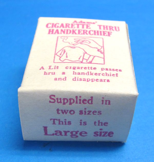 vintage adams' cigarette thru handkerchief in box (large)