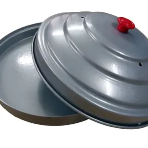 dove pan powder coated steel gray finish
