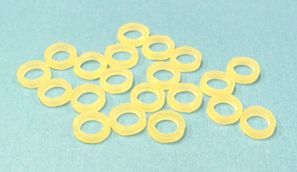 Folding Half Dollar Rubber Bands (Package of 20)