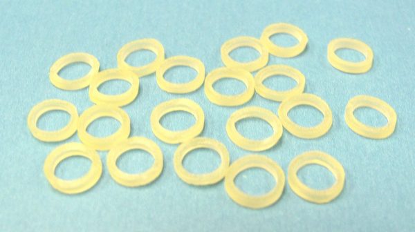 Folding Quarterr Rubber Bands (Package of 20)