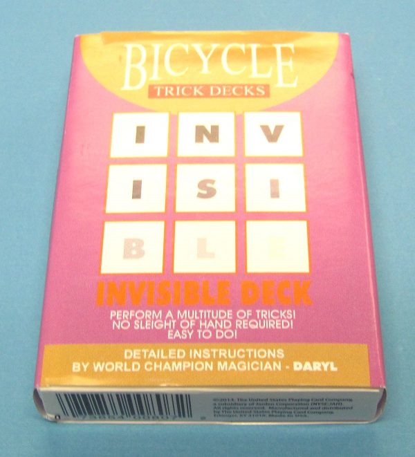 Invisible Deck Blue Back Bicycle