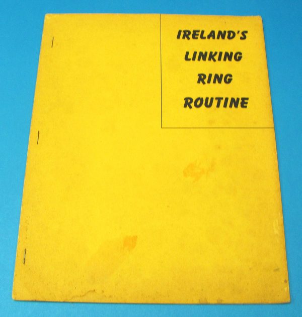 Ireland's Linking Ring Routine (Early Stapled Manuscript)