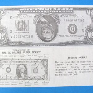 jumbo paper 50 dollar bills type 2 (10 set)
