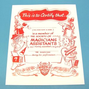 Magician's Assistant Certificate Wand