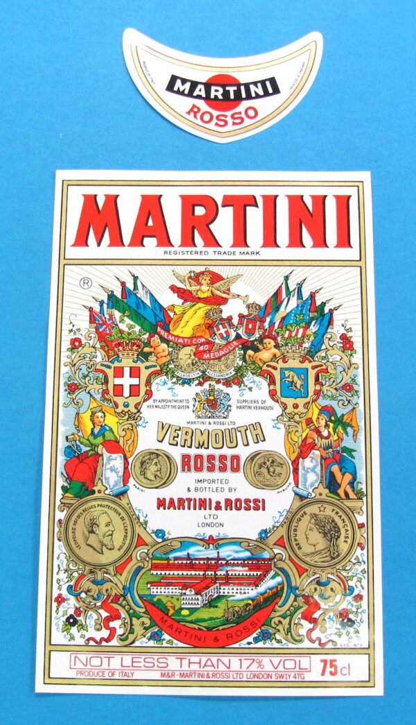 martini & rossi bottle label