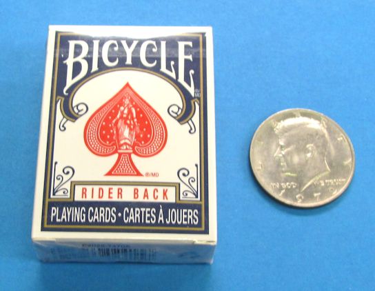 miniature bicycle deck blue backs