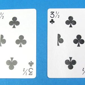 Pair of 3.5 of Clubs Cards (Fox Lake)