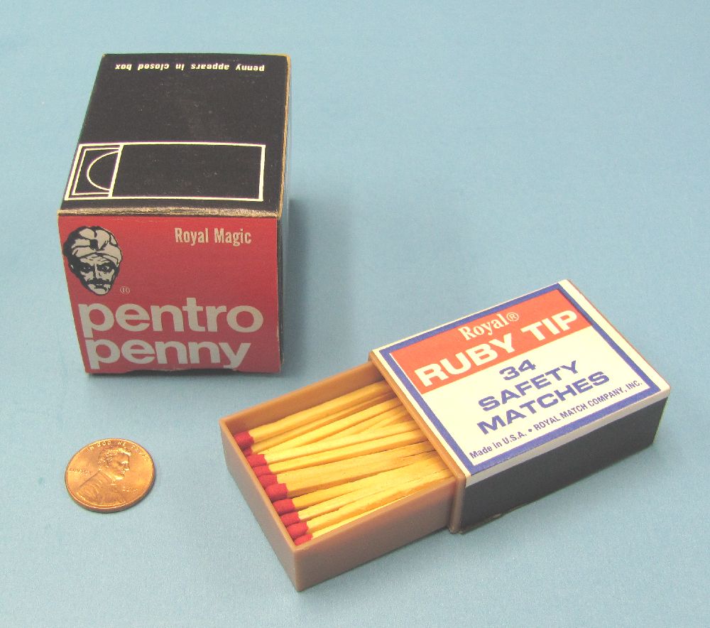 Penny Vanishes and Appears Inside The Matchbox Pentro Penny Magic Trick 