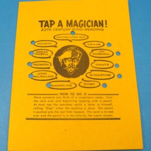 tap a magician 20th century mindreading