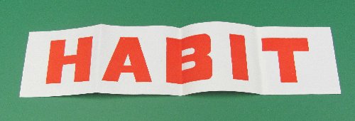 Habit Paper Tear