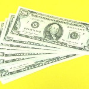 Jumbo Paper 100 Dollar Bills (10 Set)