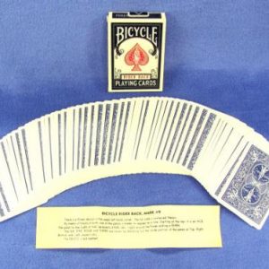 Marked Cards (1 Way) - Bicycle Poker - Blue Backed