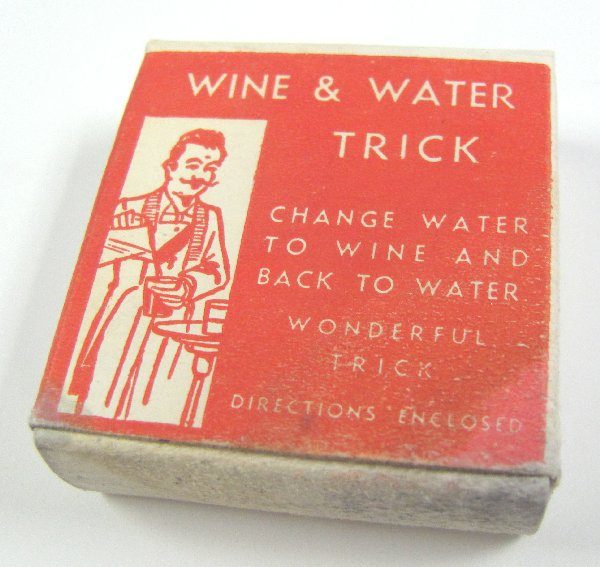Vintage Boxed Wine and Water Trick