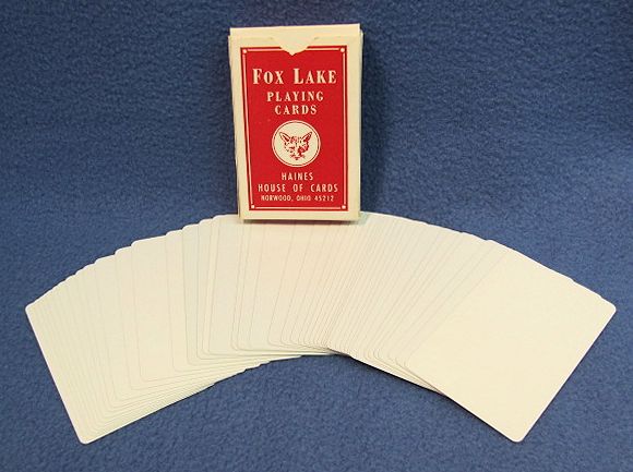 Double Blank Cards Fox Lake Red Case