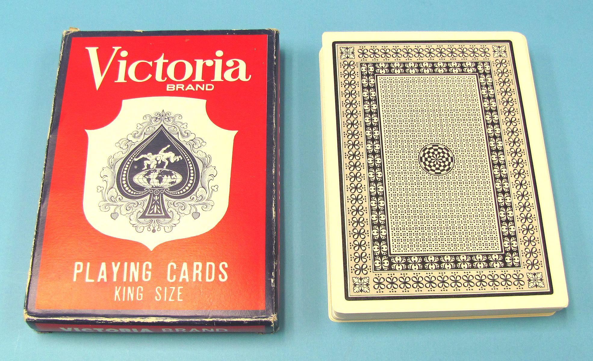 Jumbo Victoria Brand Playing Cards 54 Blue Backs Pre Owned Winkler S Magic Warehouse