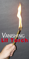 Vanishing Lit Torch