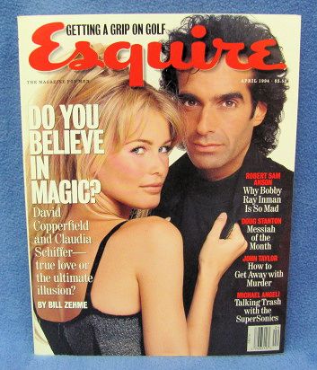 David Copperfield Cover of Esquire Magazine April 1994