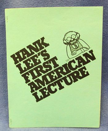 Hank Lee First American Lecture