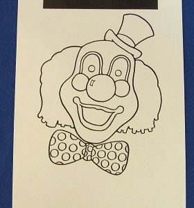 Paper Roll-Up Clown Wand