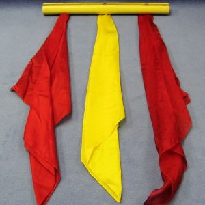 Acrobatic Silks (Yellow Pole With Red and Yellow Silks)