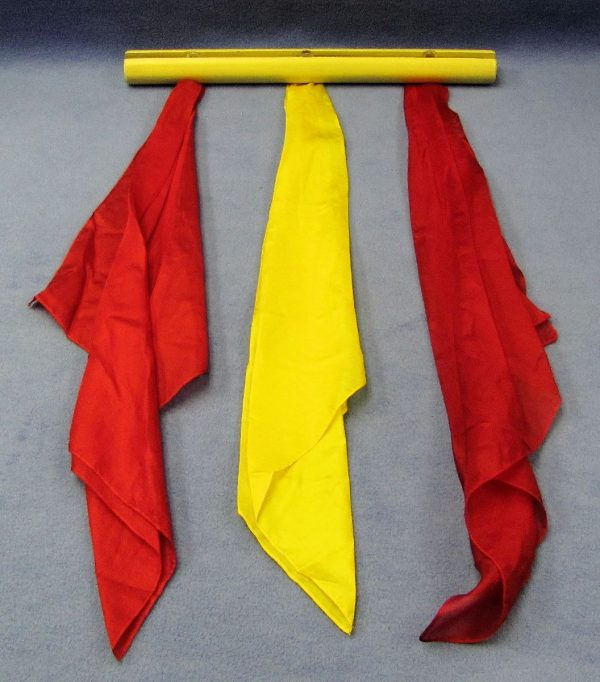 Acrobatic Silks (Yellow Pole With Red and Yellow Silks)