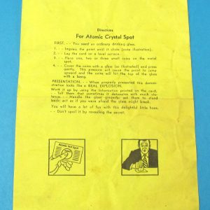 Adams' Atomic Crystal Spot Instructions (Yellow)