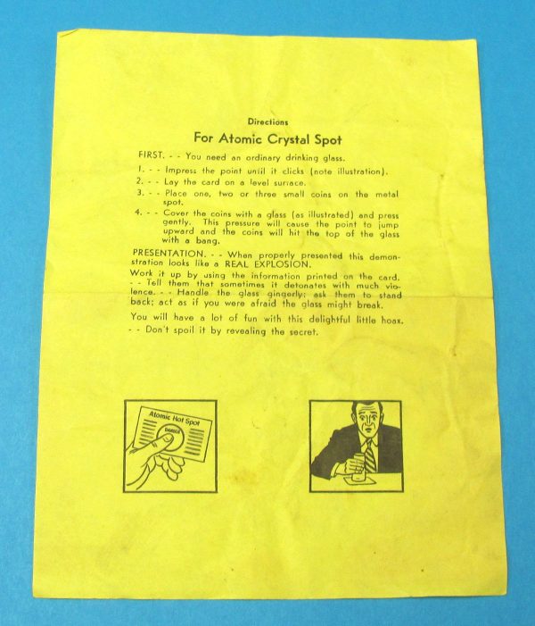 Adams' Atomic Crystal Spot Instructions (Yellow)