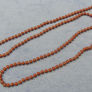 Bead Necklace - Reddish Brown