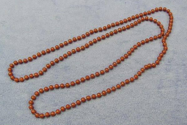 Bead Necklace - Reddish Brown