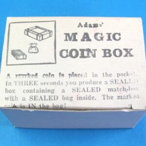 vintage adams' magic coin box (nos)