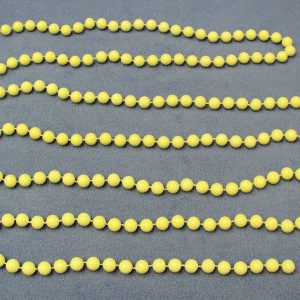 White Production Beads - 8 Feet