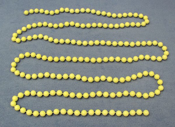 White Production Beads - 8 Feet