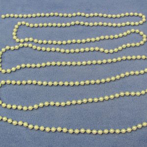 White Production Beads - 9 Feet