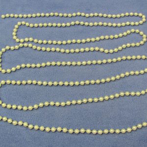 White Production Beads - 9 Feet