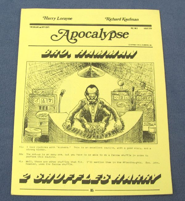 Apocalypse Vol 1 Number 8 August 1978