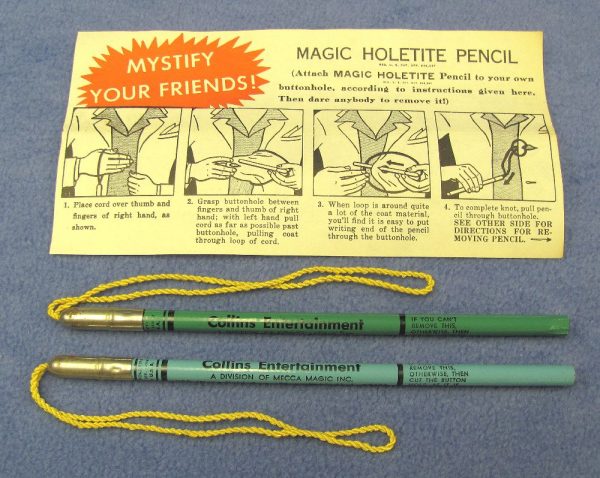 Vintage Holetite Pencils With Collins Entertainment