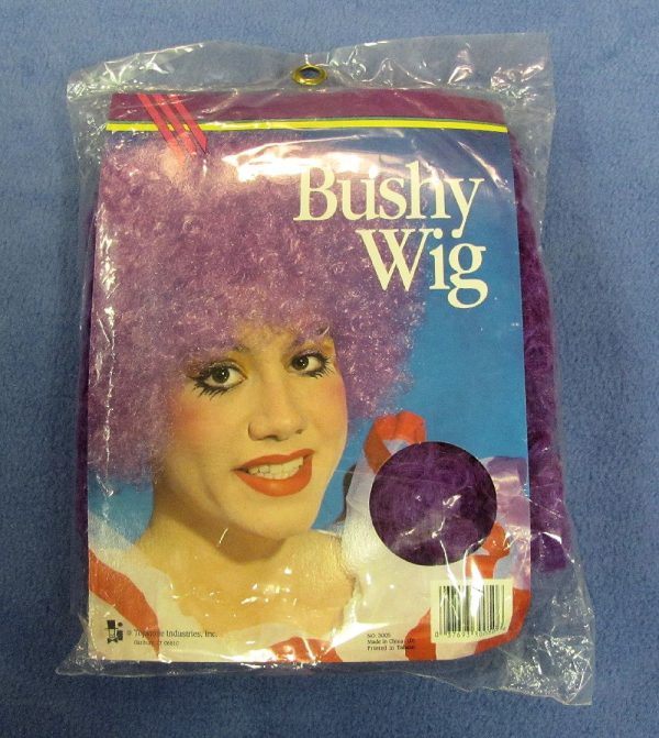 Bushy Clown Wig (Purple)