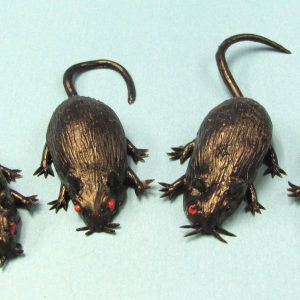 Miniature Rubber Mice (Lot of 4)