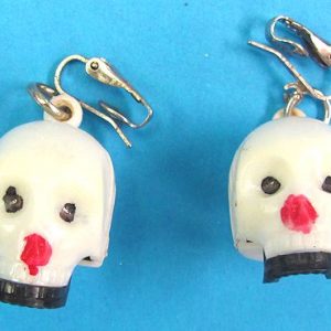 Plastic Skull Earrings