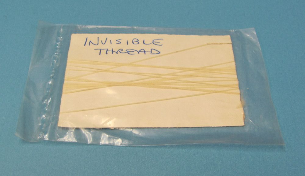 thumbnail image 2 of Threadart Invisible Thread - 6600 Meter Cone (7200 Yards) - 0.004" Diameter - Clear Or Smoke 2 of 6