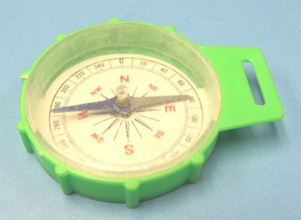 Plastic Toy Compass - Green