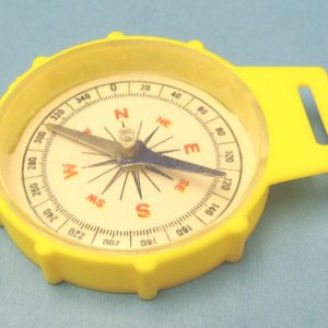Plastic Toy Compass - Yellow